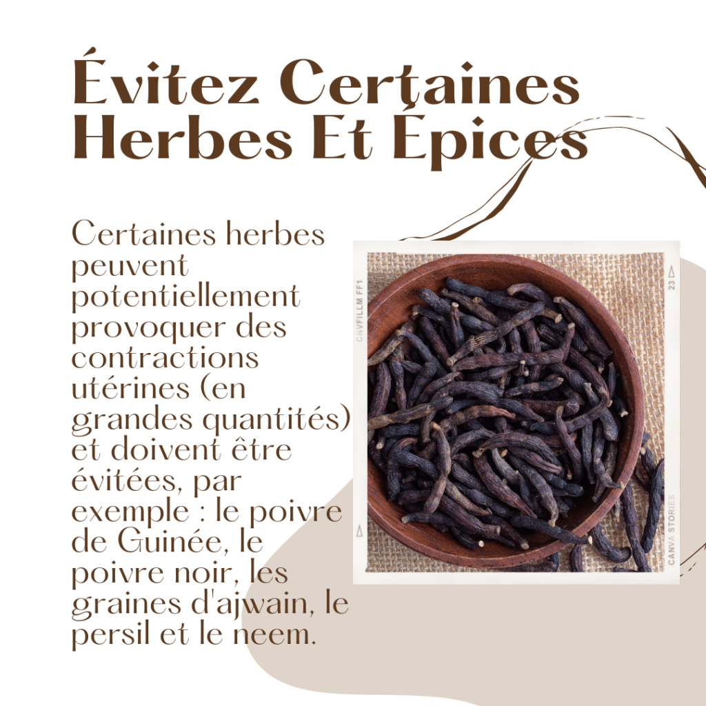 Augmenter sa fertilite Evitez Certaines Herbes Et Epices 1